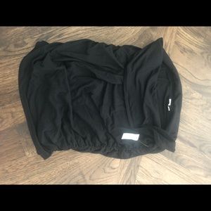 Rouched Gap Maternity Black Skirt XL NWT